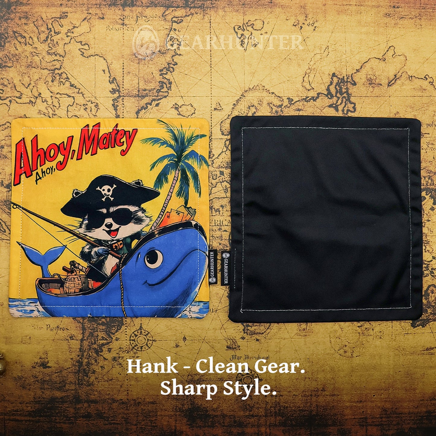 Pirate Hunter | EDC HANK | 100% Cotton and Microfiber Backing