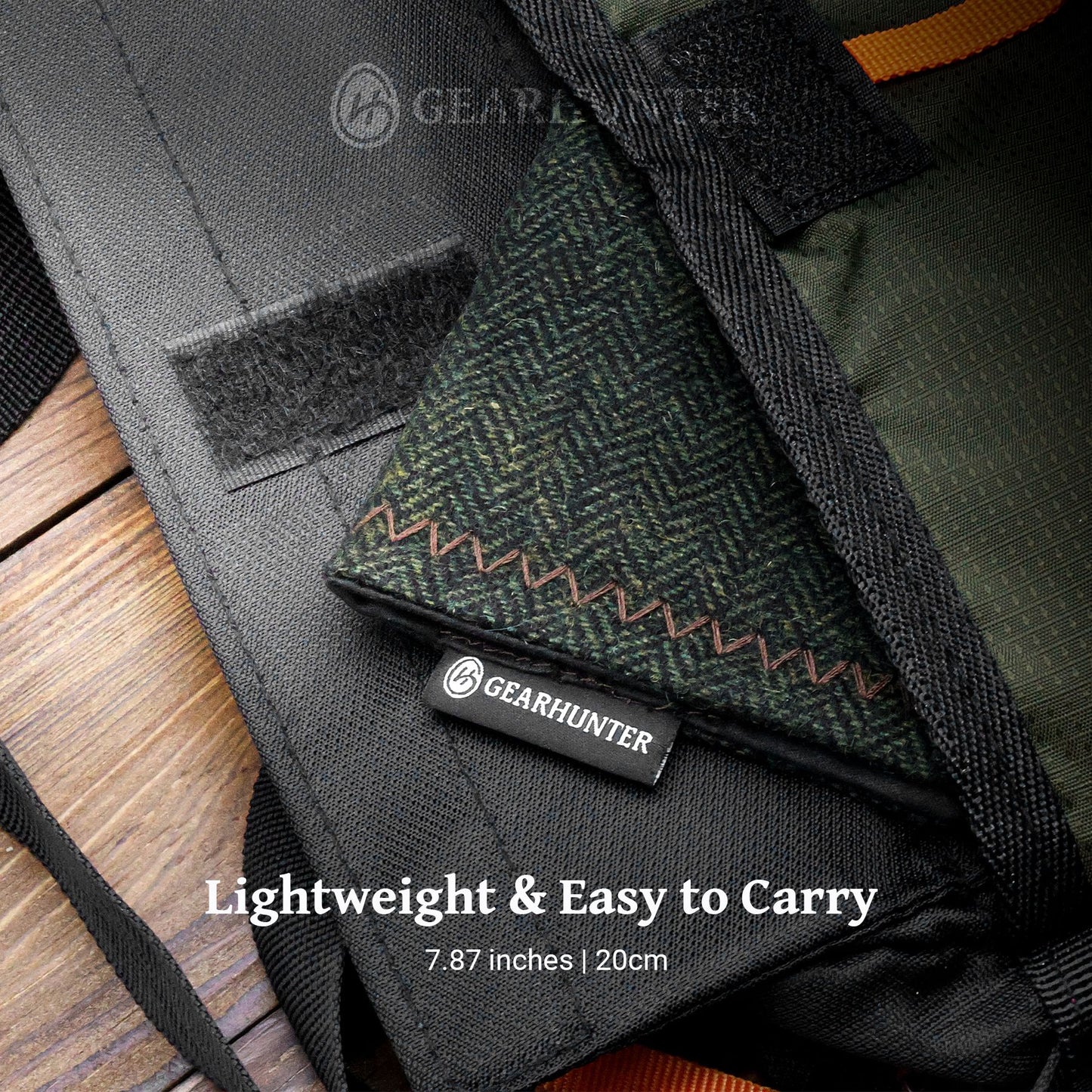 Mossward | Herringbone Wool & Microfiber Back