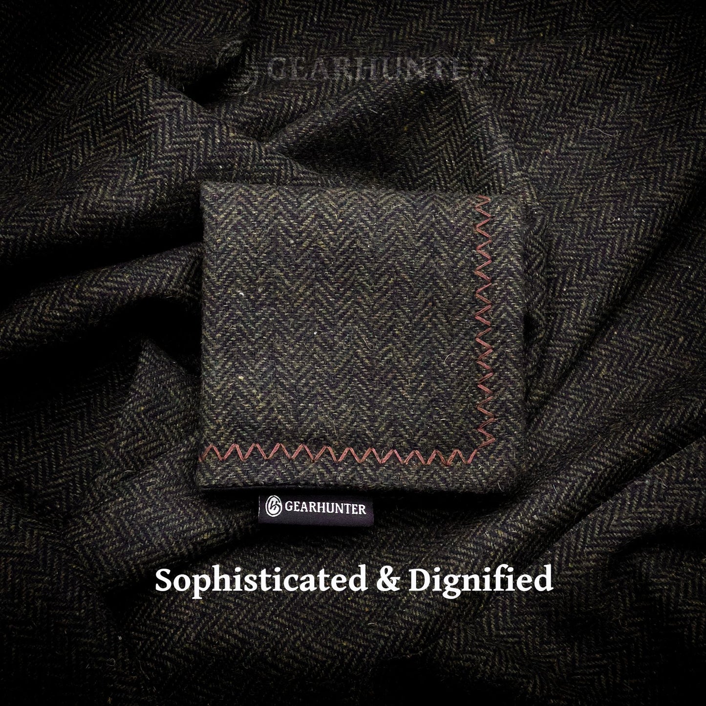 Mossward | Herringbone Wool & Microfiber Back