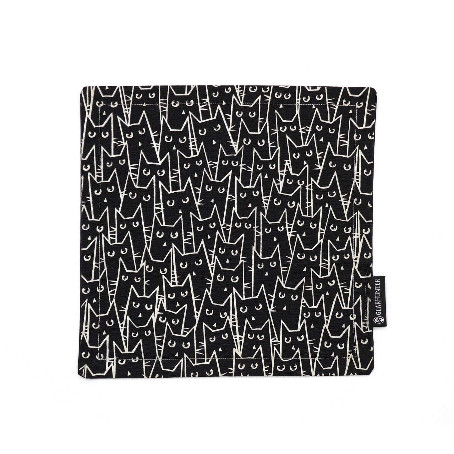 Little Cats | Glow-in-the-Dark | Dual Layer & Microfiber Backing | Handmade Hank for Halloween