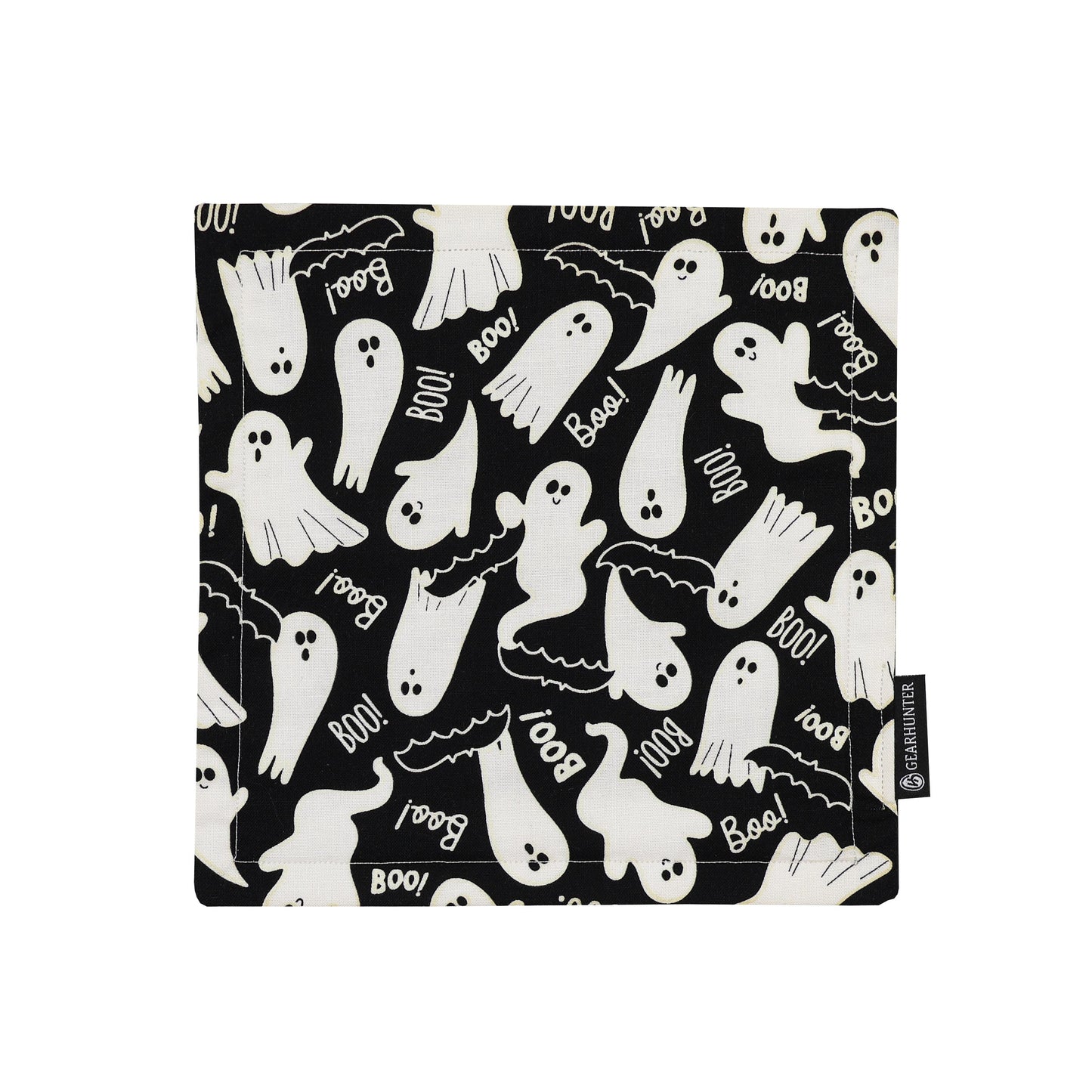 Spooky Ghost | Glow-in-the-Dark | Dual Layer & Microfiber Backing Handmade Hank for Halloween