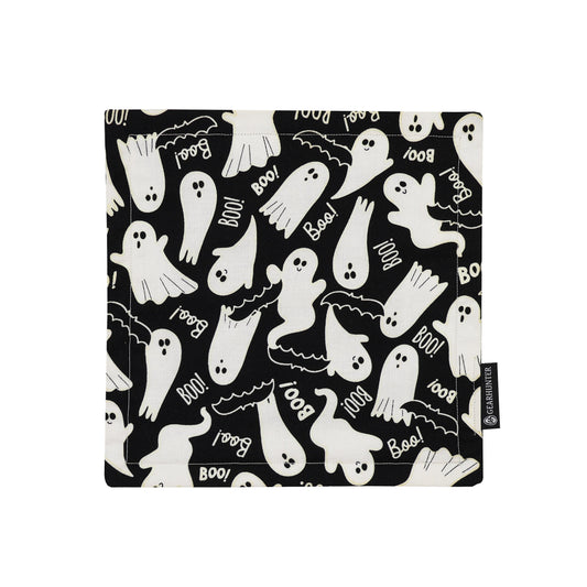 Spooky Ghost | Glow-in-the-Dark | Dual Layer & Microfiber Backing Handmade Hank for Halloween